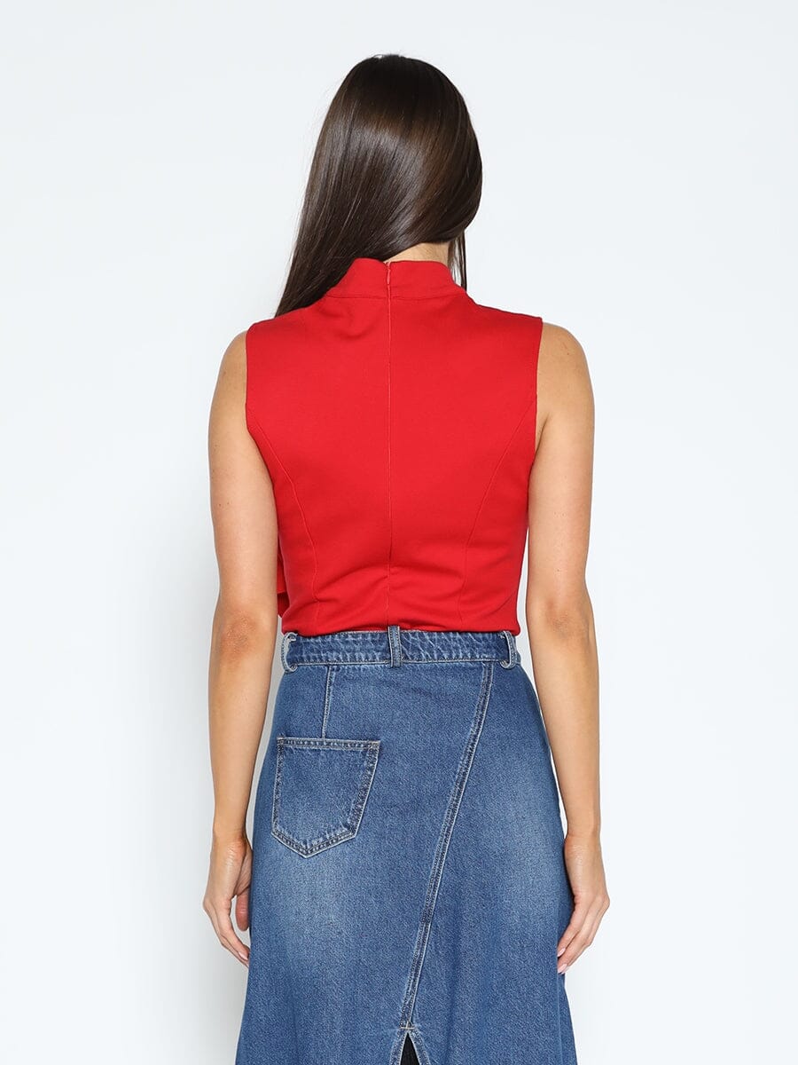 Ruffle Flower Detail Tank Top
