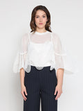 See-Through Round Lace Top