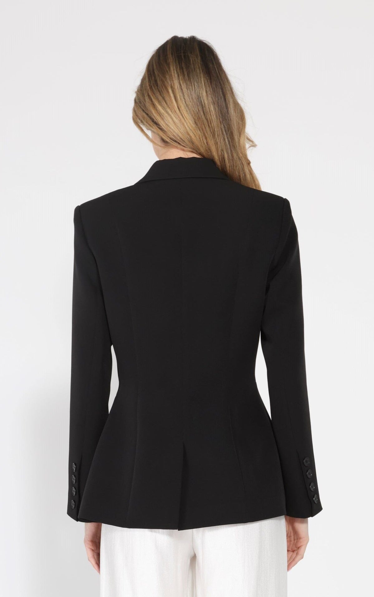 Gracia Fashion Women's Side ruffle bow front open coat