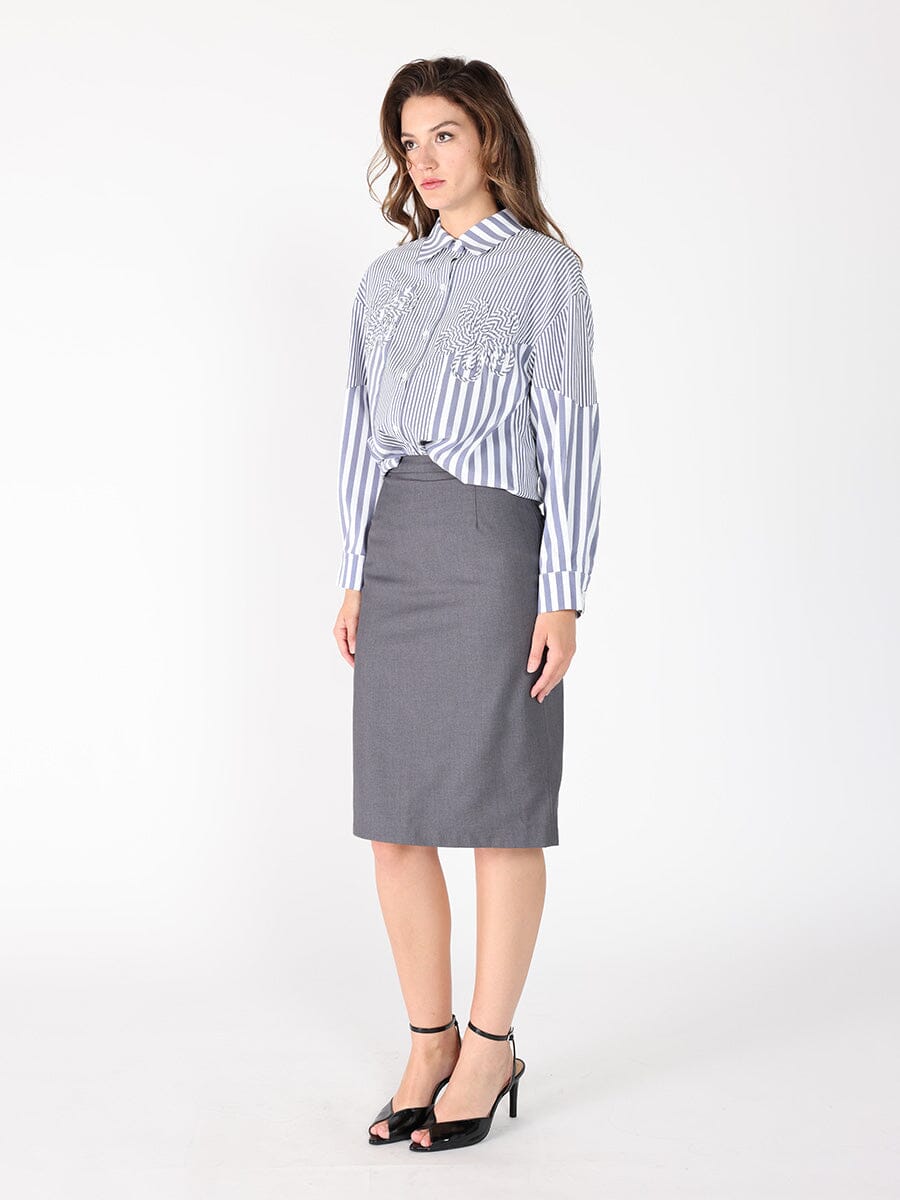 Stripped floral shirt