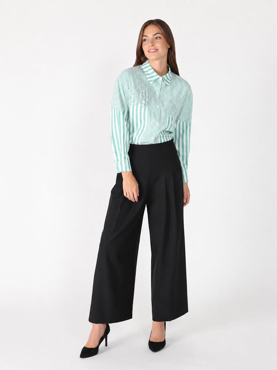 Stripped floral shirt