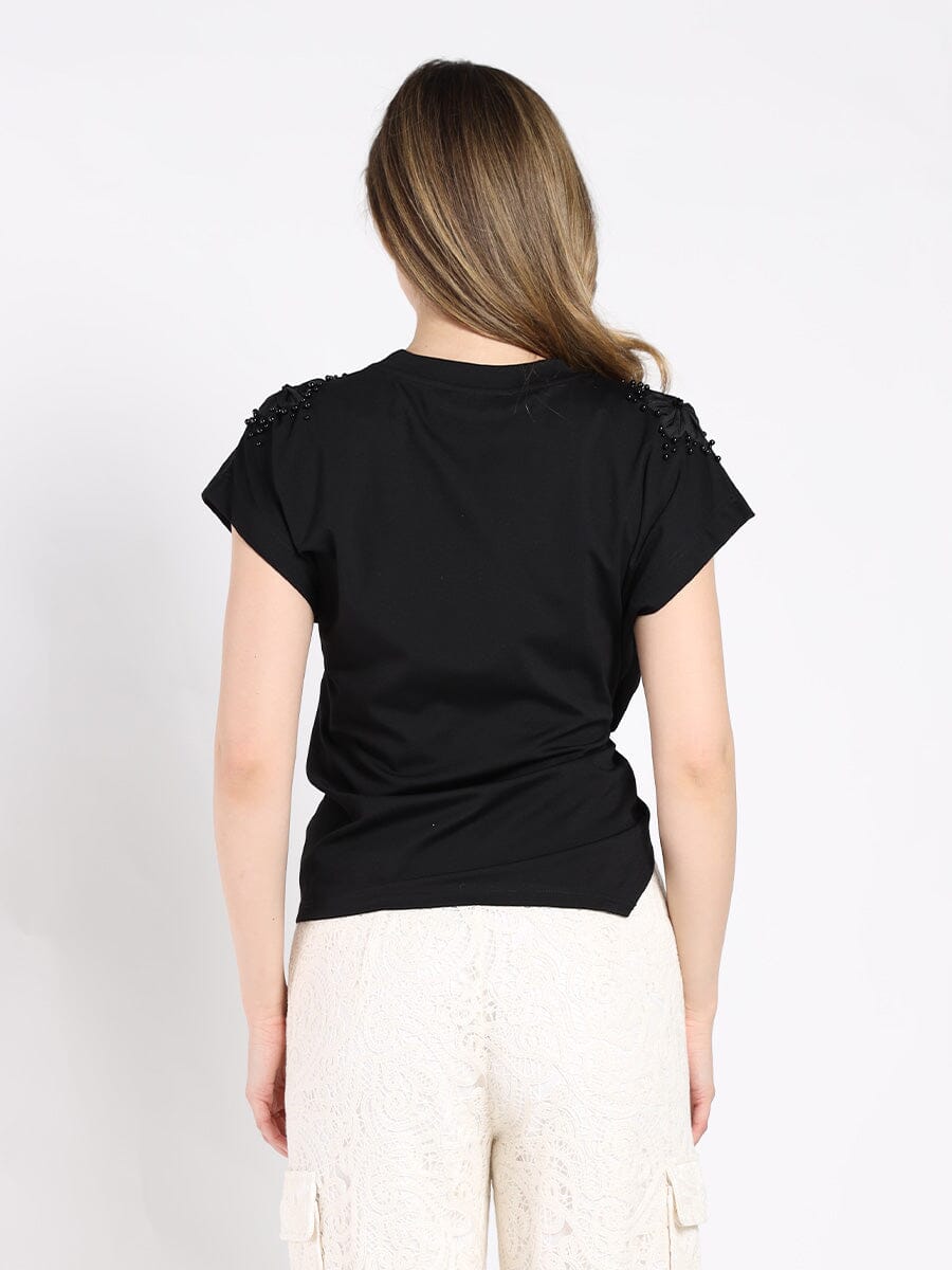 T-Shirt with Drape Front