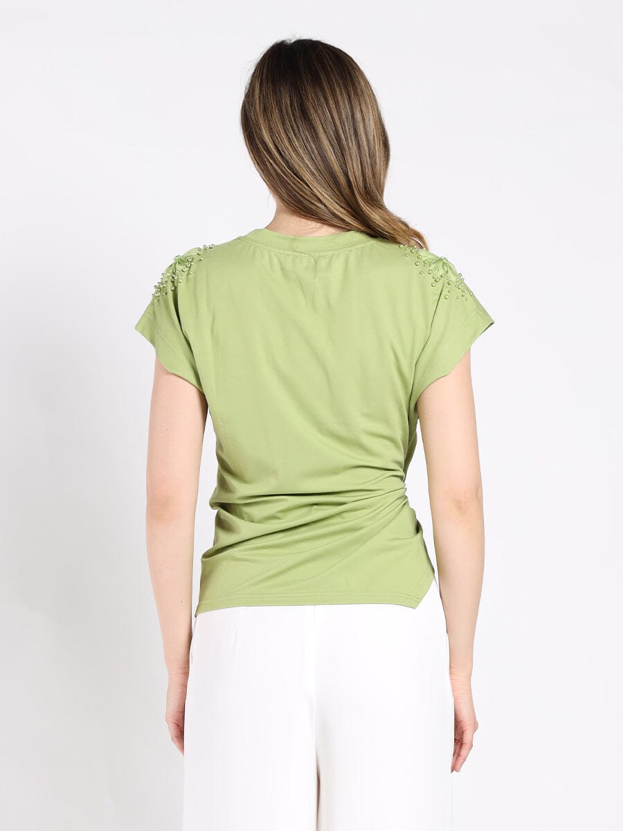 T-Shirt with Drape Front
