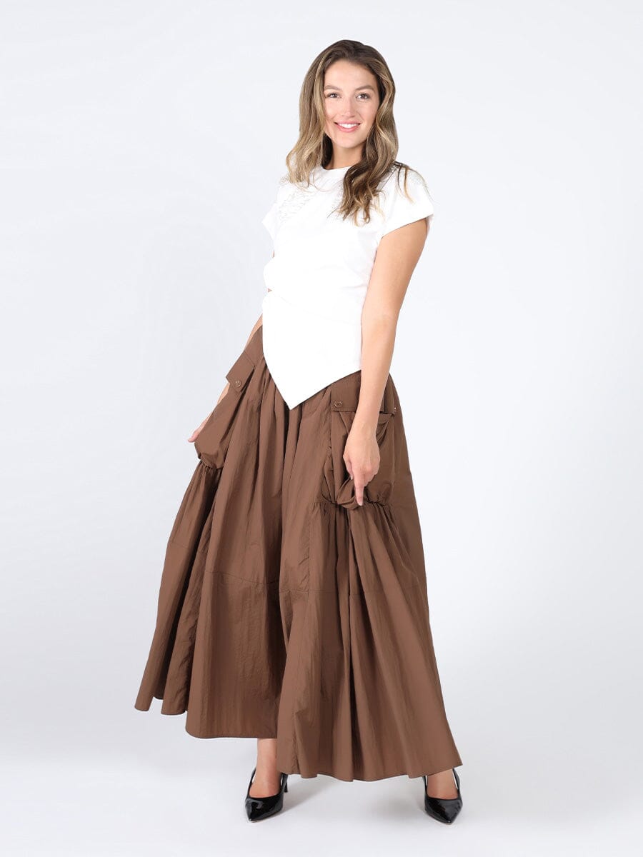 T-Shirt with Drape Front