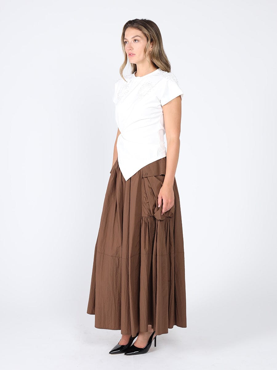 T-Shirt with Drape Front