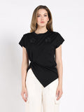 T-Shirt with Drape Front
