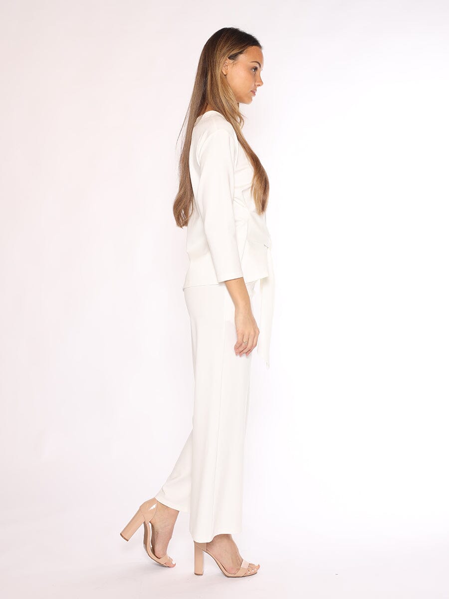 Thick Long Sleeve Shirt with Waist Tie