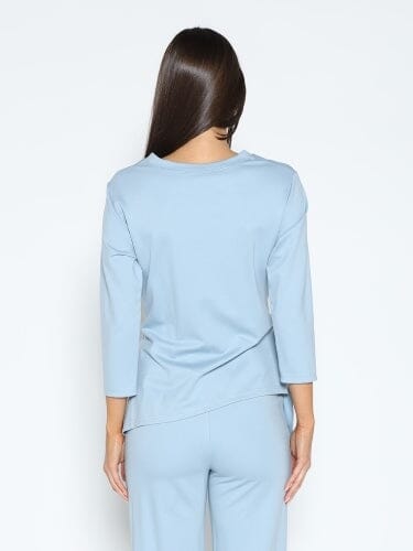 Thick Long Sleeve Shirt with Waist Tie