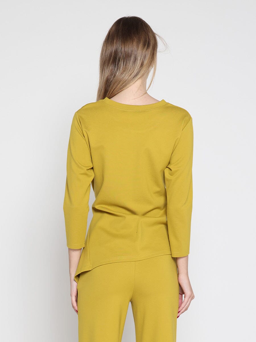Thick Long Sleeve Shirt with Waist Tie