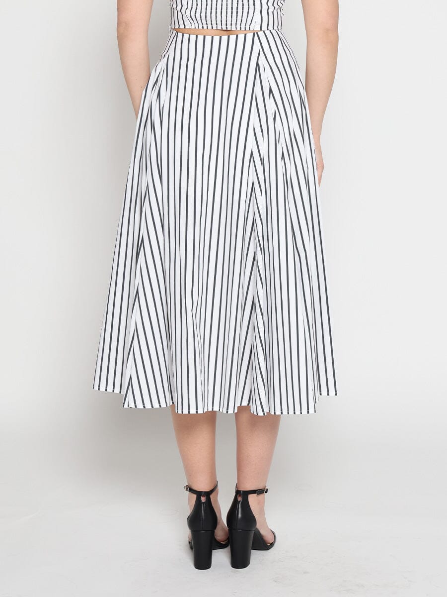 Gracia Fashion Women's Vitalis Stripes Skirt