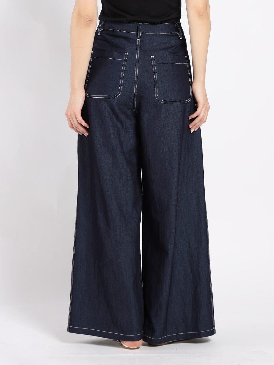 Wide Leg Baggy Denim Pants