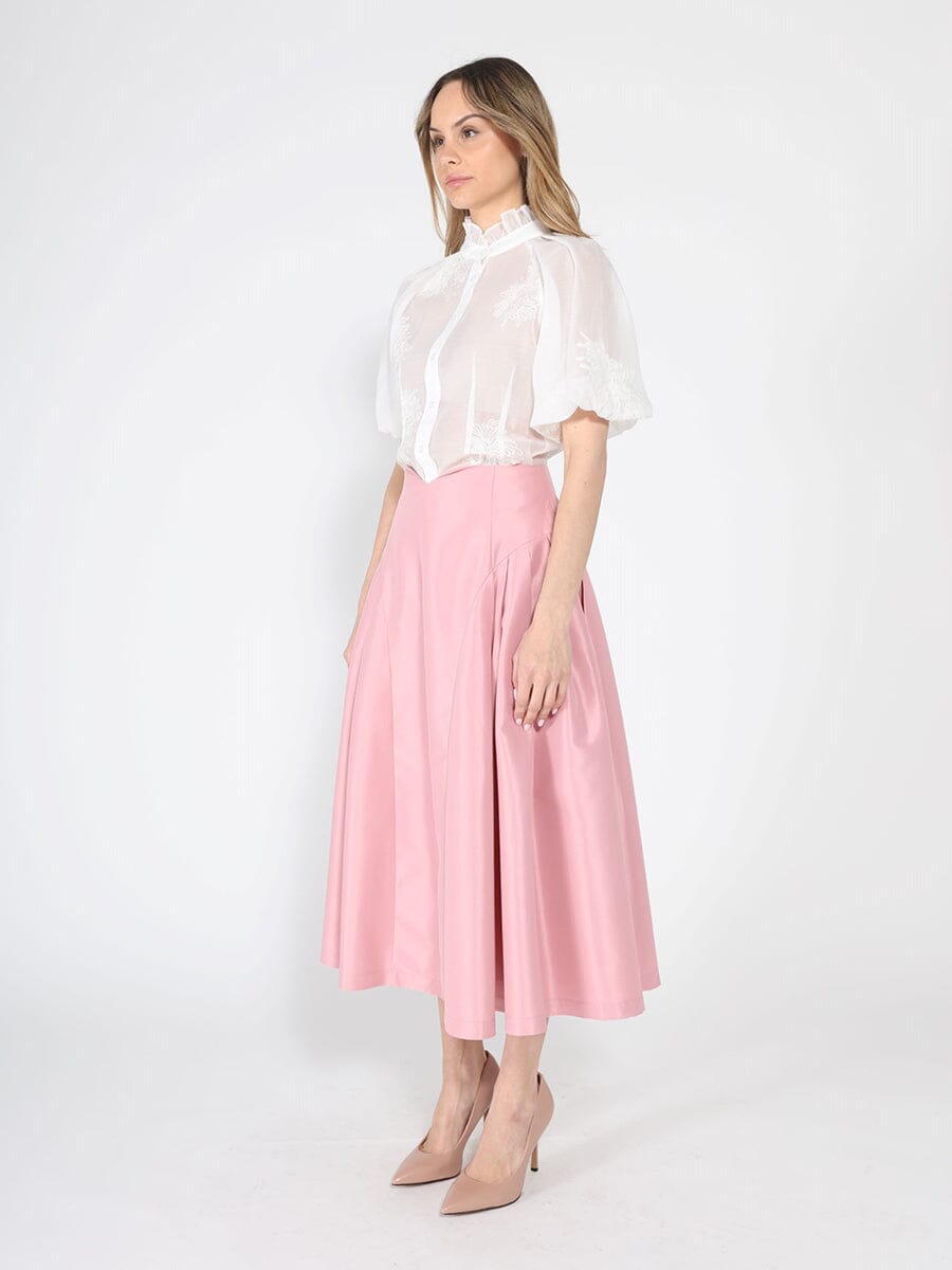 Wide Width Skirt with Back Zipper
