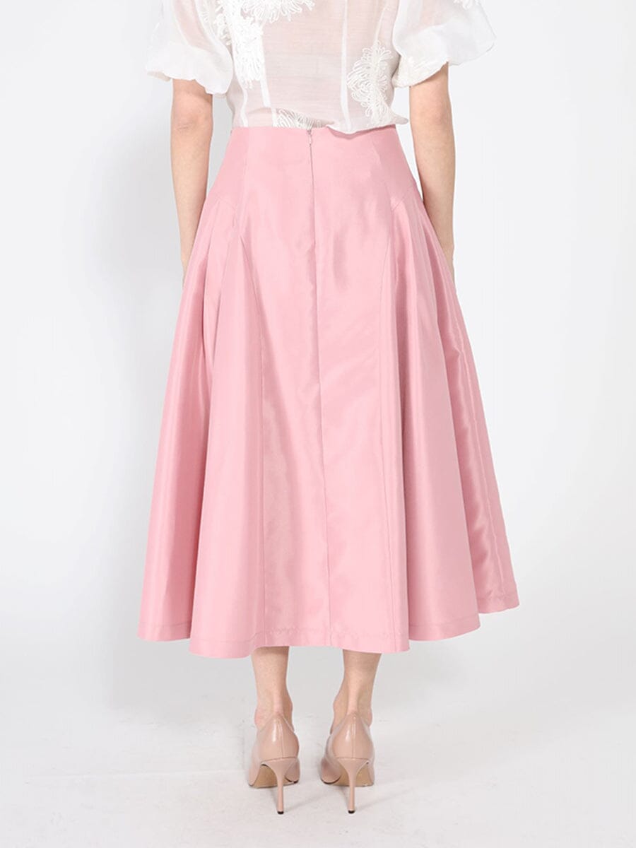 Wide Width Skirt with Back Zipper